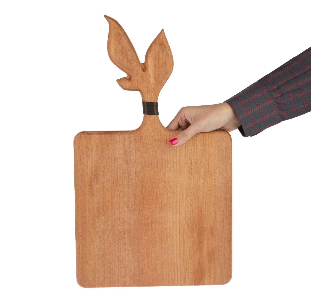 Natuurlijke Houten Serveer- & Snijplank – Multi-Use