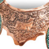 Koperen Spiegelset – Bloemenpaisley & Turkoois