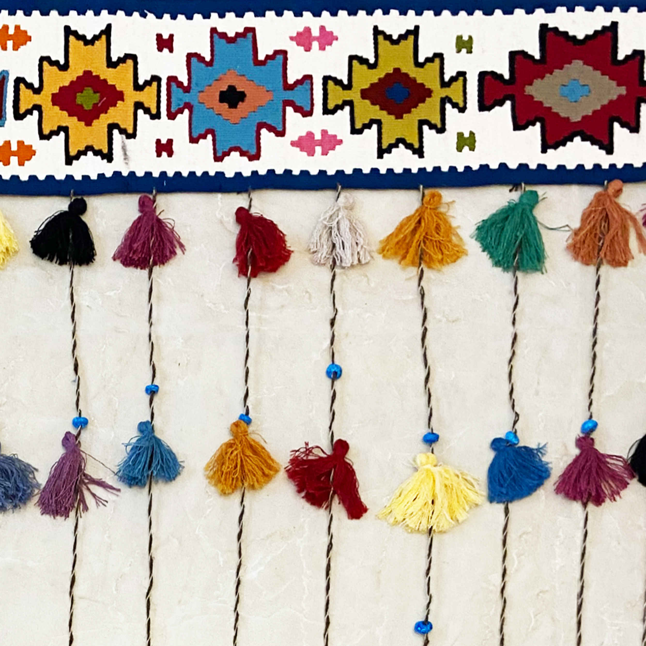 Perzische DIY Kwast Wandhanger – Kilim Design Model Arsaces