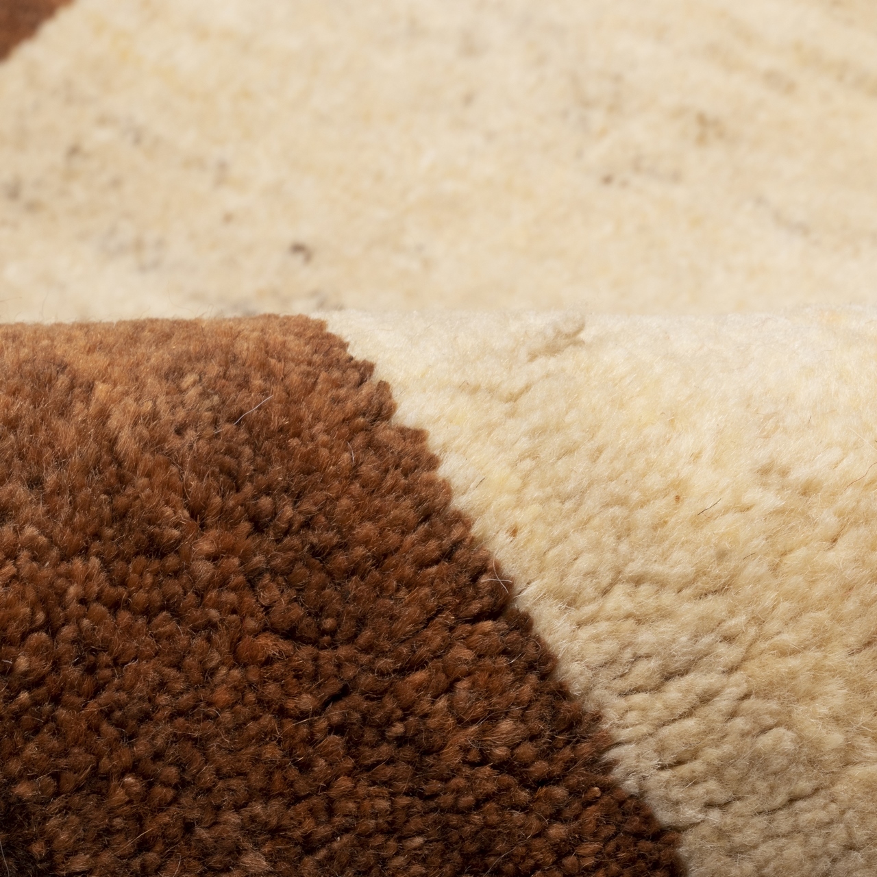 Authentiek handgeknoopt Perzisch Gabbeh tapijt – Minimalistisch, Crème, Wol