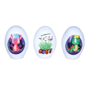 Perzisch Haftseen Beschilderd Ei – Gelukkig Nieuwjaar (3-Pack)