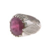 Perzische Robijn Zilveren Ring – Elegantie voor Mannen
