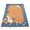 Perzisch Fars Kelim-tapijt in blauw, handgemaakt met traditionele diermotieven