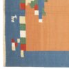 Perzisch Fars Kelim-tapijt in blauw, handgemaakt met traditionele diermotieven