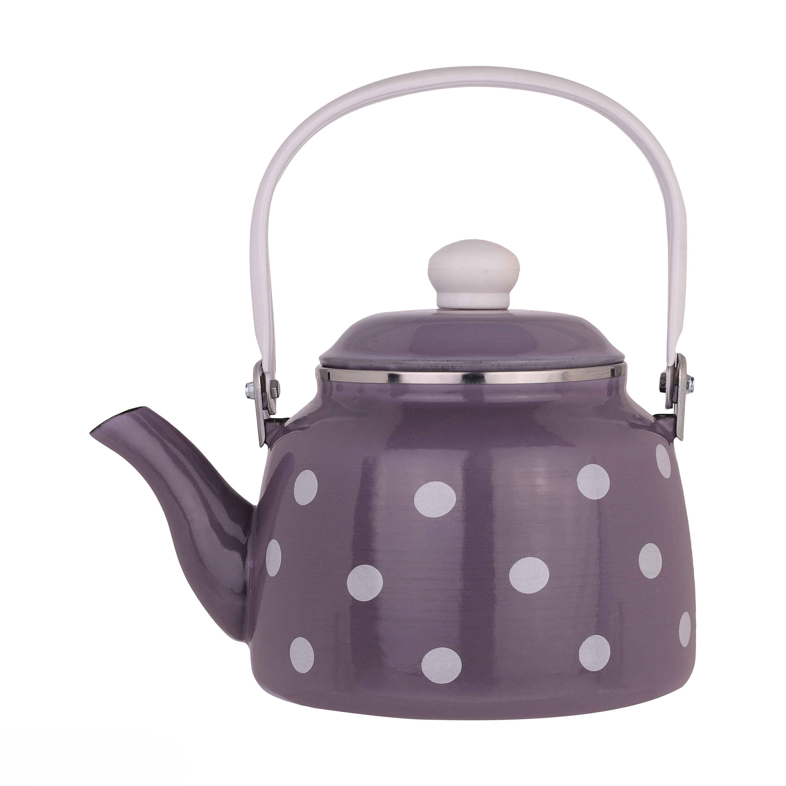 Porseleinen Dubbel Theepot Set – Geschikt voor Thee, Duurzaam met Polkadot Ontwerp