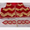 Traditioneel Koerdisch Vest met Riem – Rood Fluweel