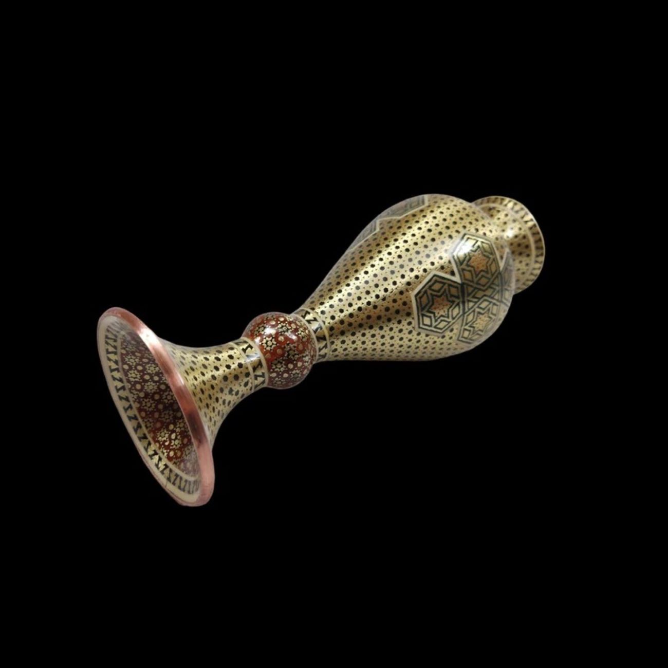 Set van 3 Snoepschalen met Vazen – Khatam Kari Marqueterie