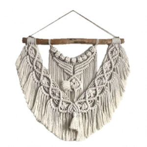 Prachtige Macramé Wanddecoratie – Artistieke Weefsels van Traditie
