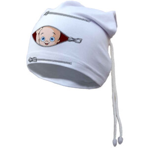 Witte Katoenen Babymuts – Extra Zacht (0-12 Maanden)