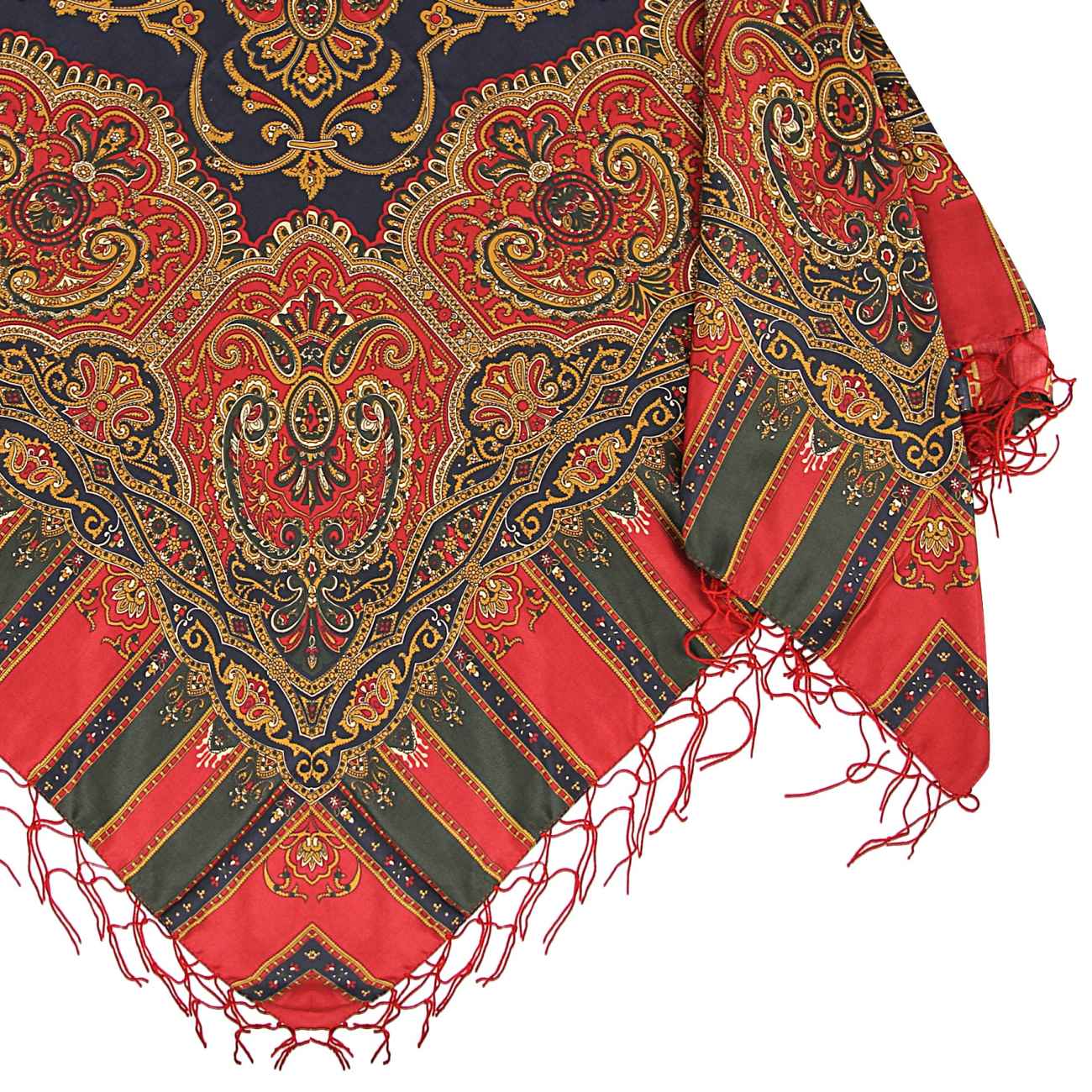 Torkaman Etnische Sjaal – Zwart Paisley