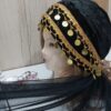 Tulband voor Dames in Traditionele Stijl met Versieringen en Vloeiend Ontwerp