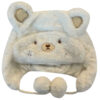 Witte Babymuts – Zacht Kunstbont met Dierenthema