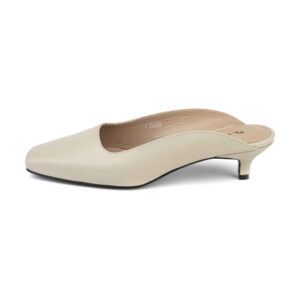 Dames Mashhad Leren Muiltjes – Cream