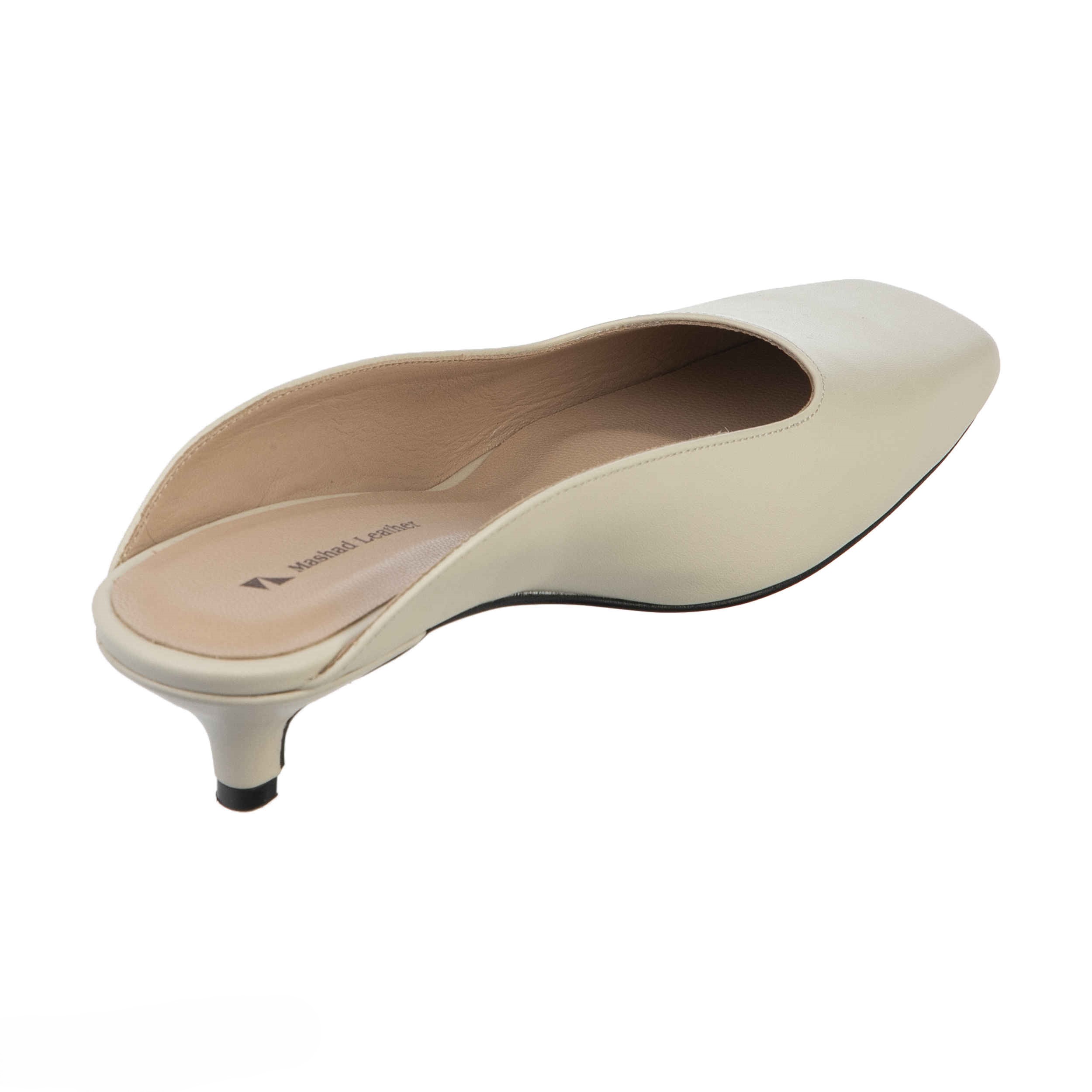 Dames Mashhad Leren Muiltjes – Cream
