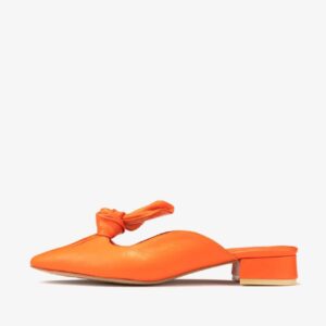 Dames Mashhad Leren Muiltjes – Oranje