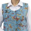 Dames Perzisch Vest – Termeh Stof Turkoois