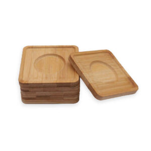 Houten Onderzetters – Vierkant – Set van 6