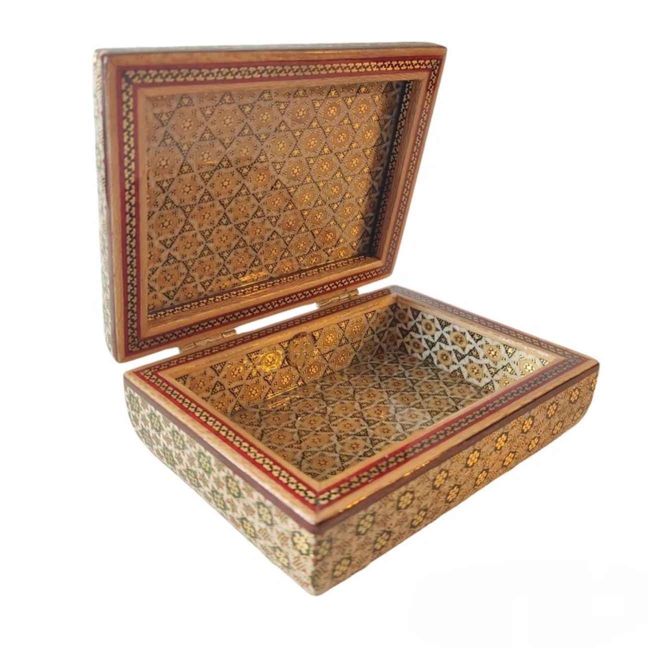 Houten Perzische Geschenkdoos – Khatam Kari Zanger & Danser