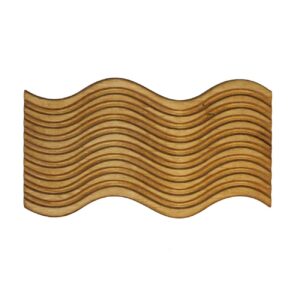 Houten Serveer- & Snijplank – Golf Model