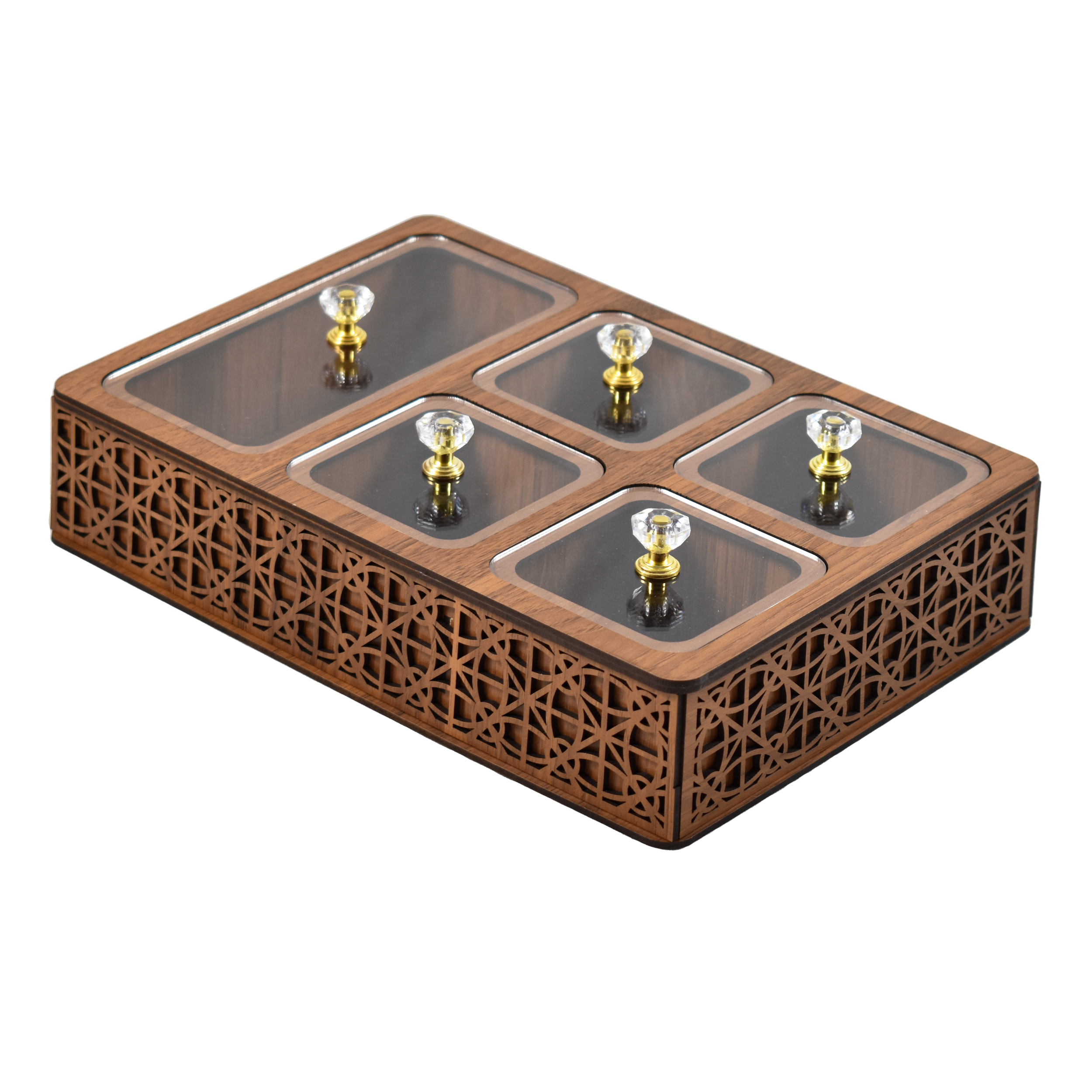 Premium Houten Theedoos – Stijlvolle thee-organizer voor het aanrecht