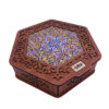 Houten Theedoos met Bloemmotief – Elegant cadeau voor theeliefhebbers