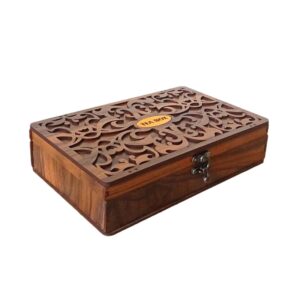 Veelzijdige Thee Organizer – Rustiek Hout