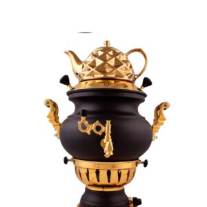 Perzische Gassamovar Theemaker – Gladde Afwerking 6 Liter
