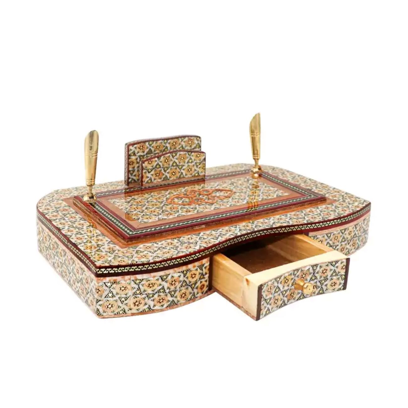 Khatamkari Bureau Organizer – Schuifbare Houder