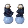 2-Delige Astronauten Model Beeldjesset – Ruimtethema Decoratie