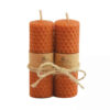 Bijenwas Kaars Pilaar – Decoratie & Ontspanning (Set van 2)