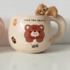 Fantasie Mok Teddybeer - Keramiek met Speels Handvat