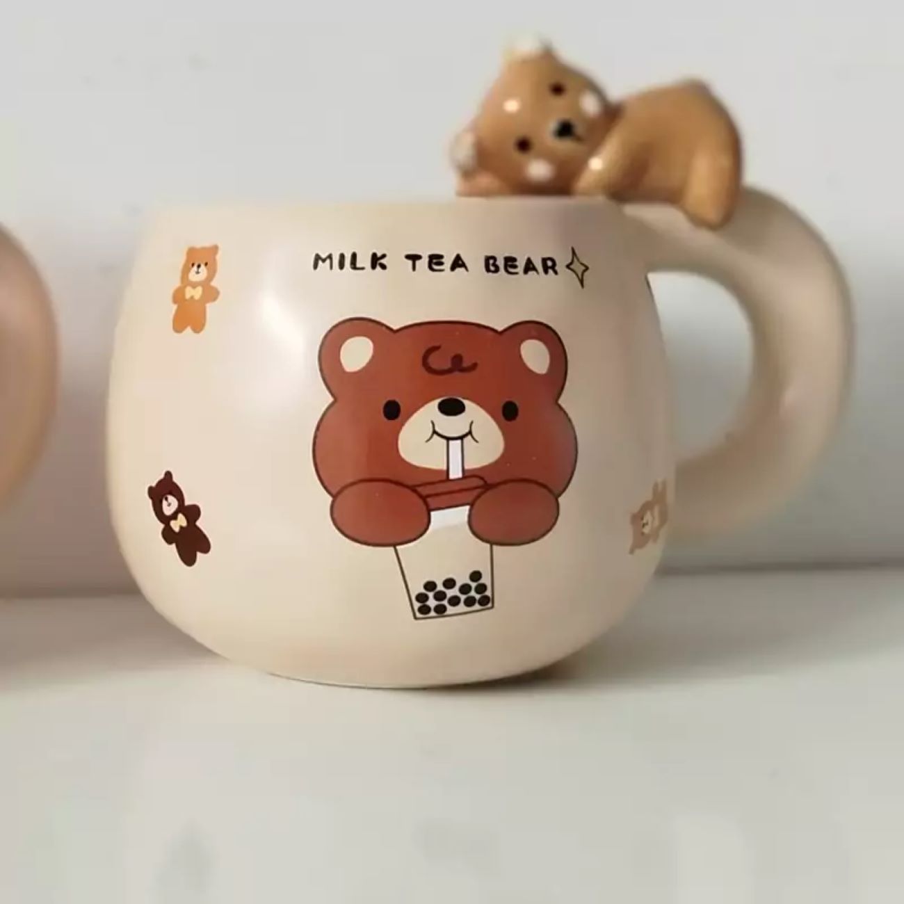 Fantasie Mok Teddybeer – Keramiek met Speels Handvat