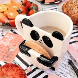 Keramische Mok – Panda & Koekjeshouder
