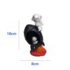 Astronaut en Ruimteschip Model Beeld – Wit