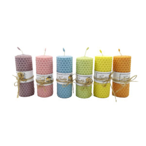 Bijenwas Kaars Pilaar – Elegant & Sfeervol (Set van 6)