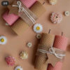 Bijenwas Kaars Pilaar – Decoratie & Ontspanning (Set van 2)