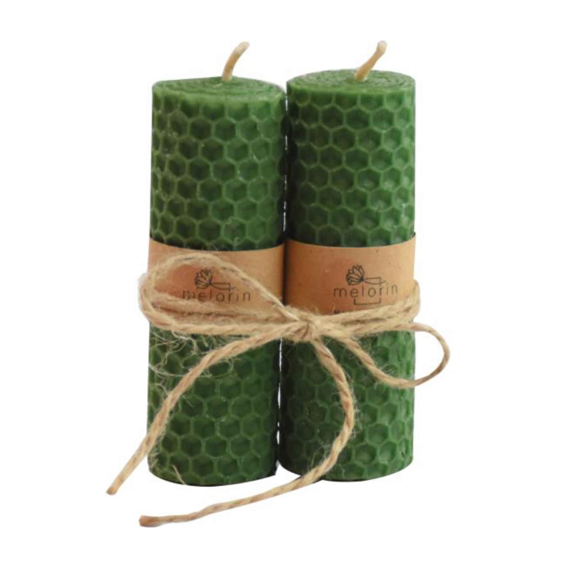 Bijenwas Kaars Pilaar – Decoratie & Ontspanning (Set van 2)
