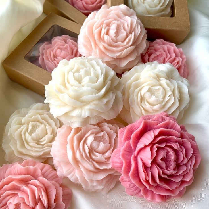 Bijenwas Kaars voor Vrouwen – Cadeauset Bloem (Set van 2)