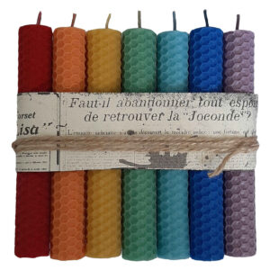 Bijenwas Pilaar – Set van 7 voor Ontspanning