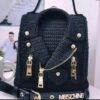 Boho Chic Handgemaakte Gehaakte Tas – Zwart