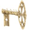 Decoratieve Messing Sleutelhouder – Wandmodel Goud