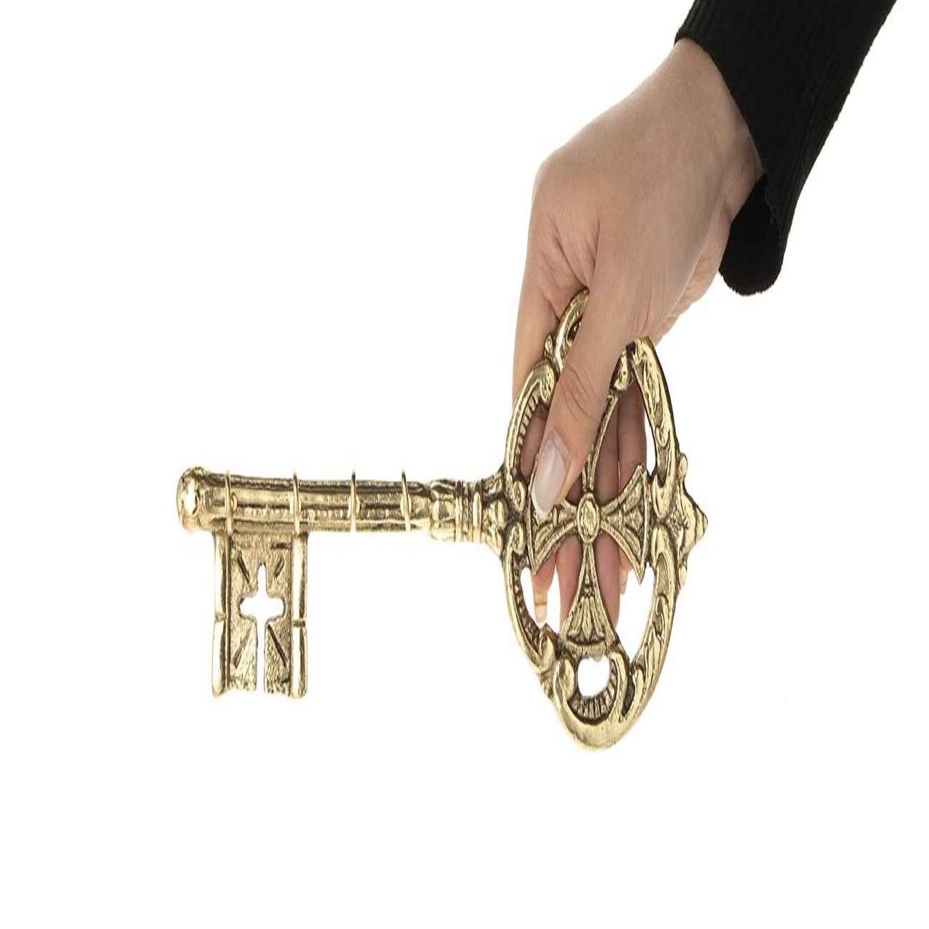 Decoratieve Messing Sleutelhouder – Wandmodel Goud
