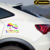 Auto Sticker Tractor Tabriz Voetbalteam – Geel