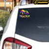 Auto Sticker Tractor Tabriz Voetbalteam – Geel