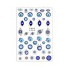 Charmante Boze Oog Nail Art Stickers voor een Gedurfde Look (3 stuks)