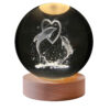 Kristallen bol lamp nachtlamp: Hart & Walvis