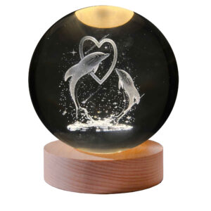 Kristallen bol lamp nachtlamp: Hart & Walvis
