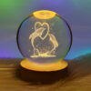 Kristallen bol lamp nachtlamp: Hart & Walvis