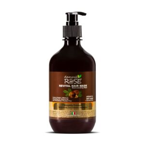 Damask Rose Haarmasker met Voedende Arganolie – 500ml voor Diepe Hydratatie en Herstel