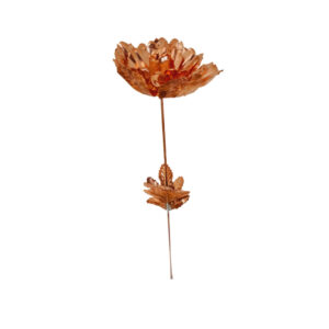 Decoratieve koperen bloem – symboliek, schoonheid en culturele bloemkunst voor huisdecoratie (x3)